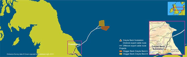 Dogger Bank Creyke Beck map Dogger Bank Creyke Beck map